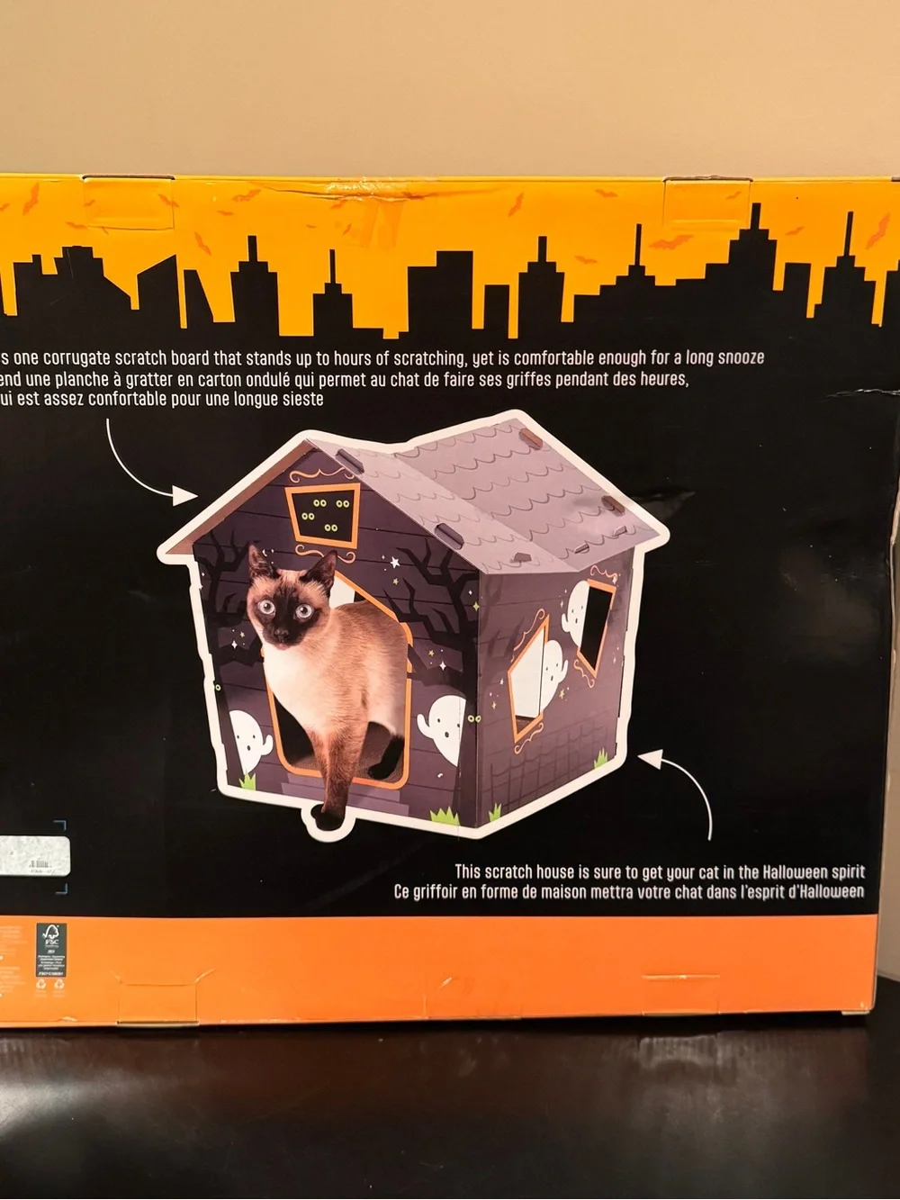 Haunted Scratch House - Black & Orange